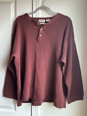 St. John's Bay Waffle Knit Henley